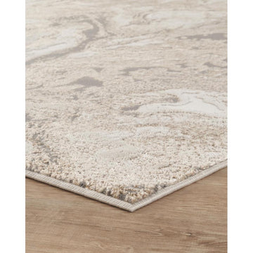Elysium Astral ELY01 Modern Abstract Distressed Metallic Shimmer Soft Textured Velvet Touch Polyblend Low Profile Short Pile Soft Pale Gold/Taupe/Stone Grey/Ivory/Champagne/Pale Beige Runner-Desire Rugs-Rug Love - The Most Loved Rug Store